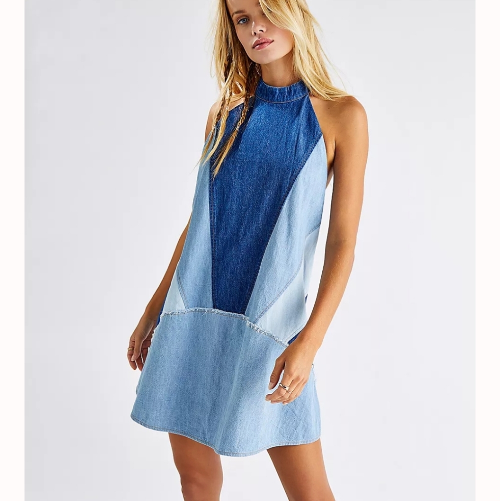 NWT Free People Rising Sun Mini Dress Size M